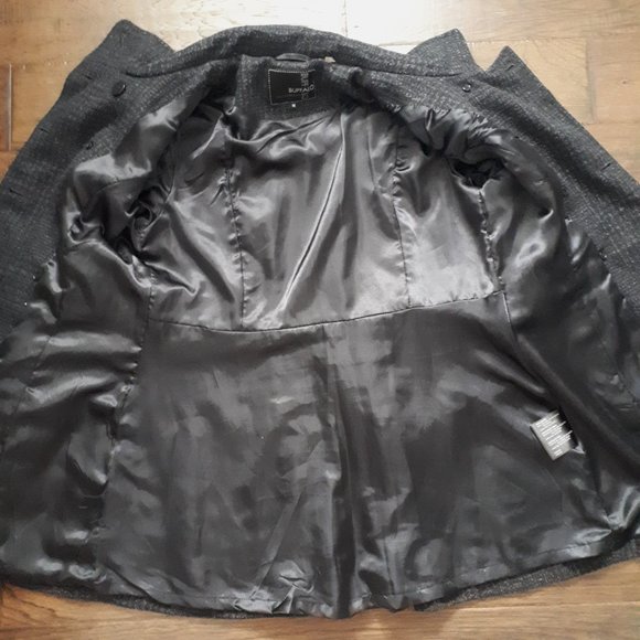 Buffalo Wool Blend Double Breasted Coat - Picture 10 of 13